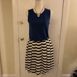 Banana Republic Black and White Striped Skirt